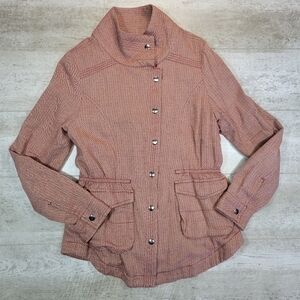 Adventura Orange Zip-Up Jacket 100% Organic Cotton